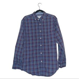 Haggar Red, Blue, and White button down